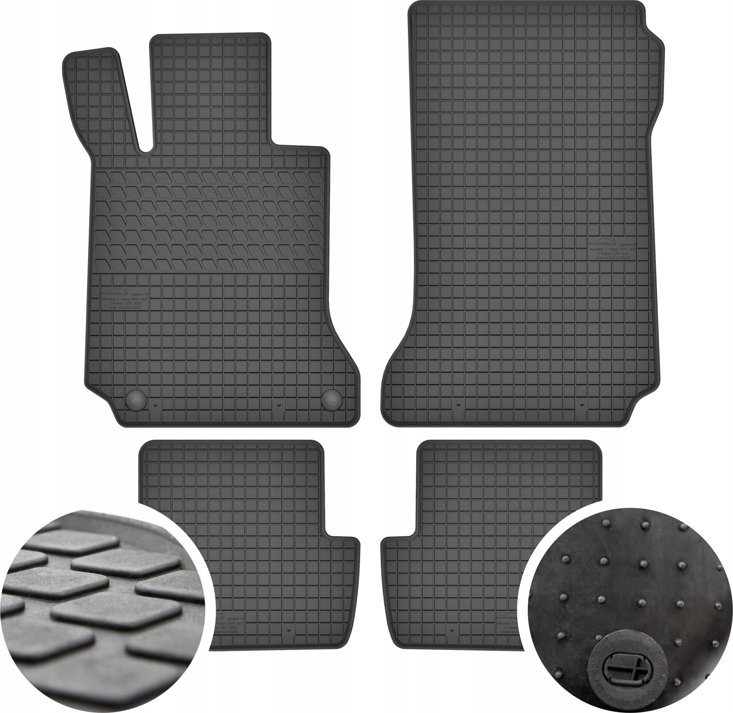 GeyerHosaja Dywaniki gumowe do Mercedes-Benz C W204 (2007-2014)