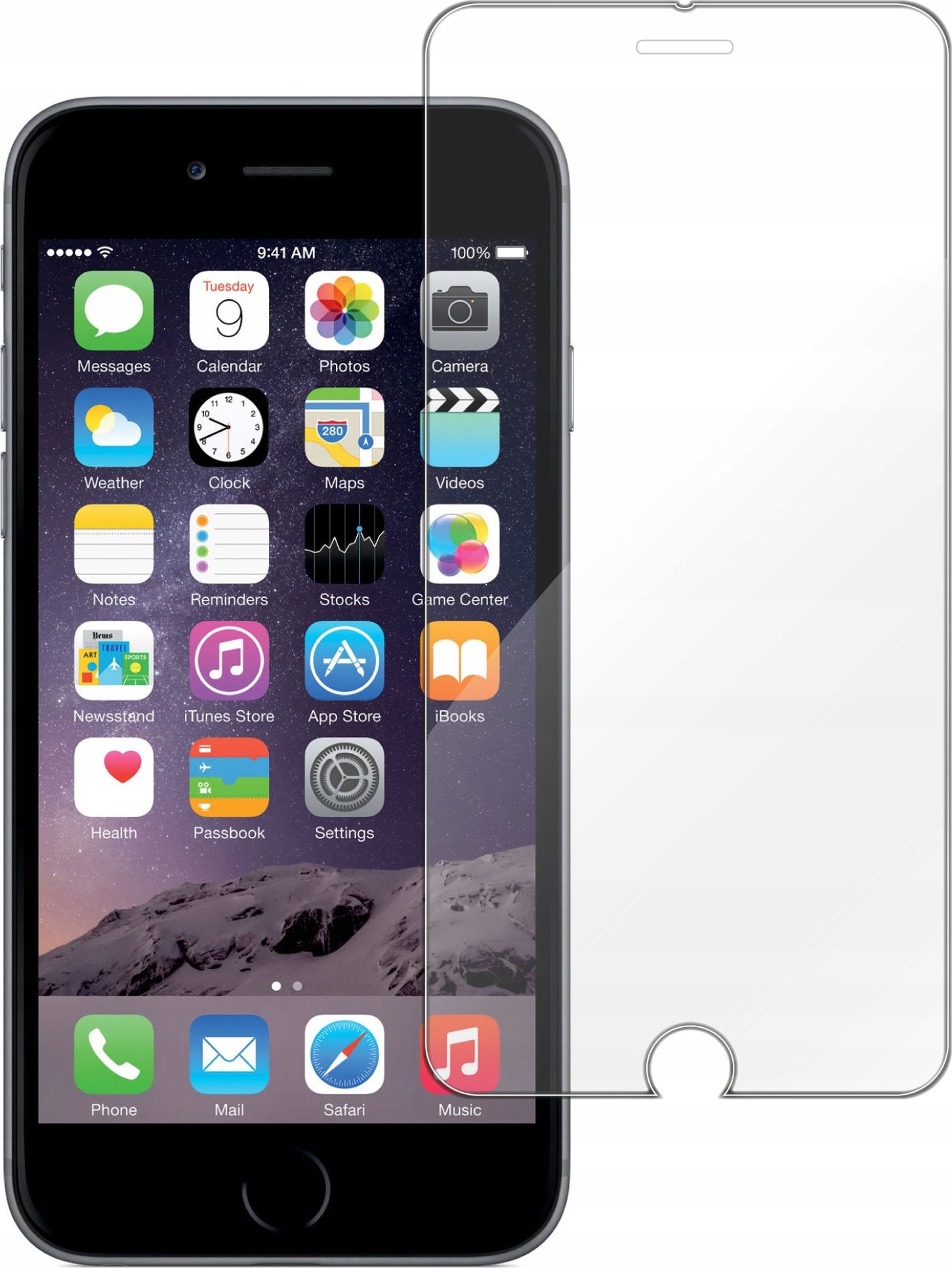 etumi Szkło Hartowane Do Iphone 6 Plus / 6S Plus |Szybka Szkiełko Ochronne Na Ekran Twarde Płaskie Przód / Ochrona Matrycy Telefonu Glas0150