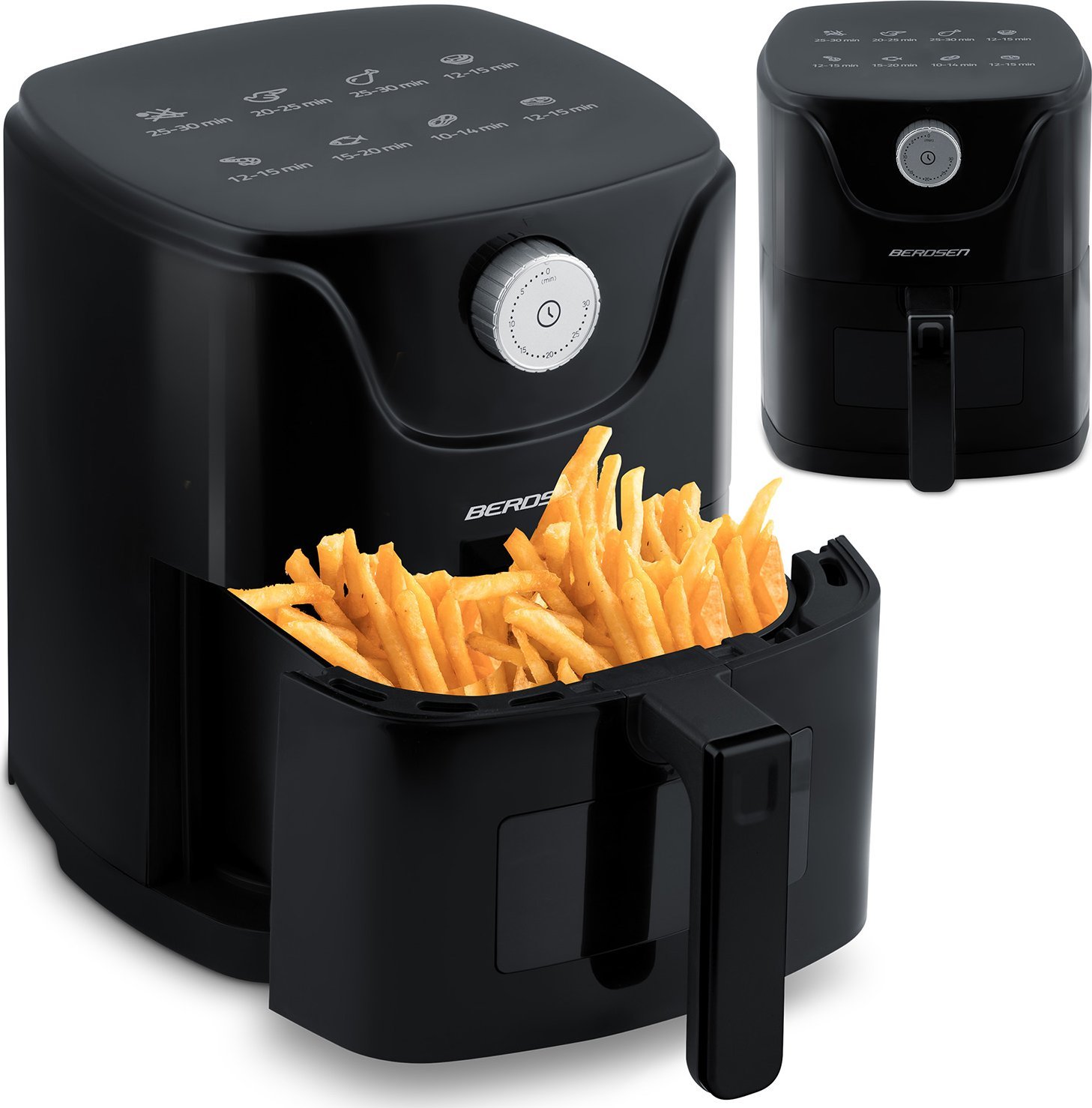 Frytkownica beztłuszczowa Berdsen Air fryer BD-654 czarna