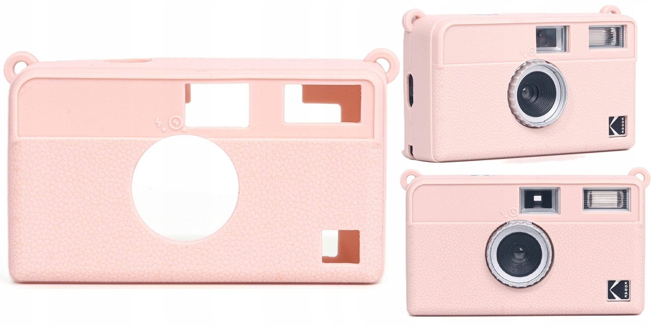 Futerał Etui Pokrowiec Case Silikon Kodak Ektar / H35 / H35n / Ultra F9 / Różowy