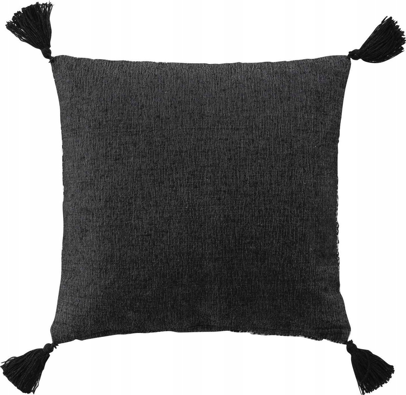 Douceur d`Interieur Poszewka dekoracyjna do salonu JANNA, z frędzlami, bawełniana, 40 x 40 cm