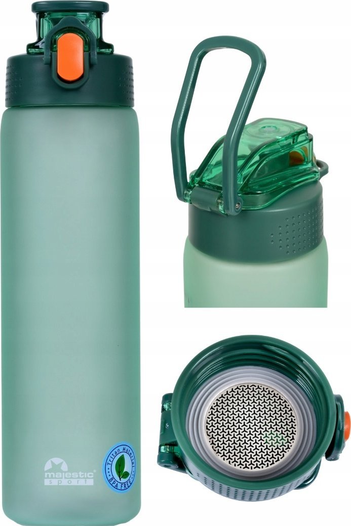 Butelka tritanowa Majestic Sport Okosei Mat 750 ml zielona