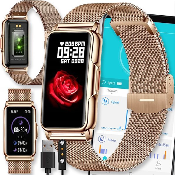 Smartwatch Active Band SMARTWATCH SMARTBAND ZEGAREK BRANSOLETKA PULS SEN CIŚNIENIE SATURACJA PRO WATCH H80