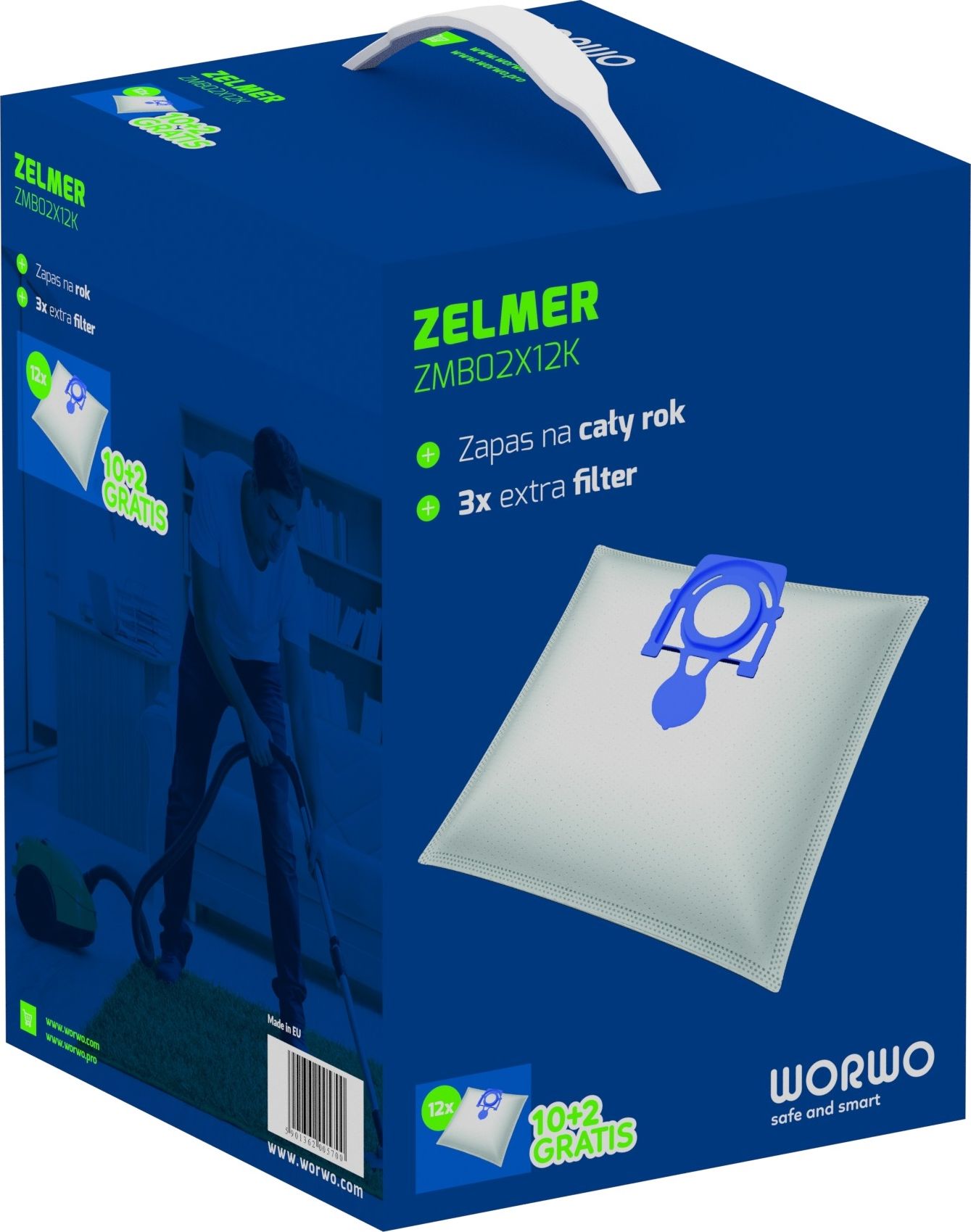 Worek do odkurzacza Worwo Worki do odkurzacza Worwo ZMB02X12K