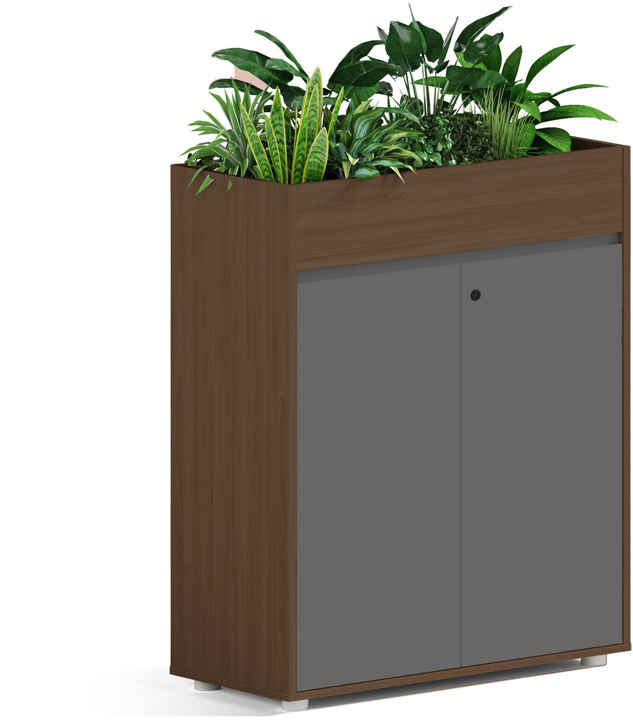 Angel Kwietnik biurowy z szafką Loft Work Dark 80cm