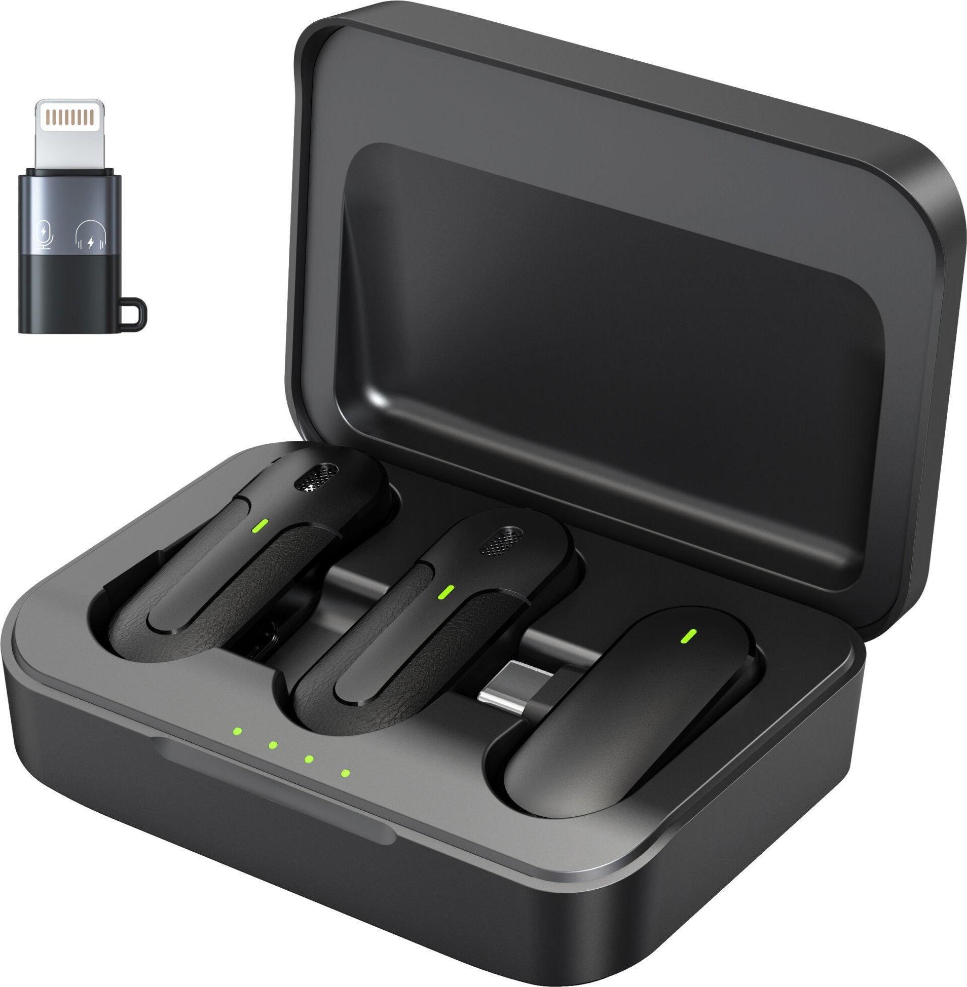 Mikrofon Mikrofony bezprzewodowe krawatowe K83 + powerbank