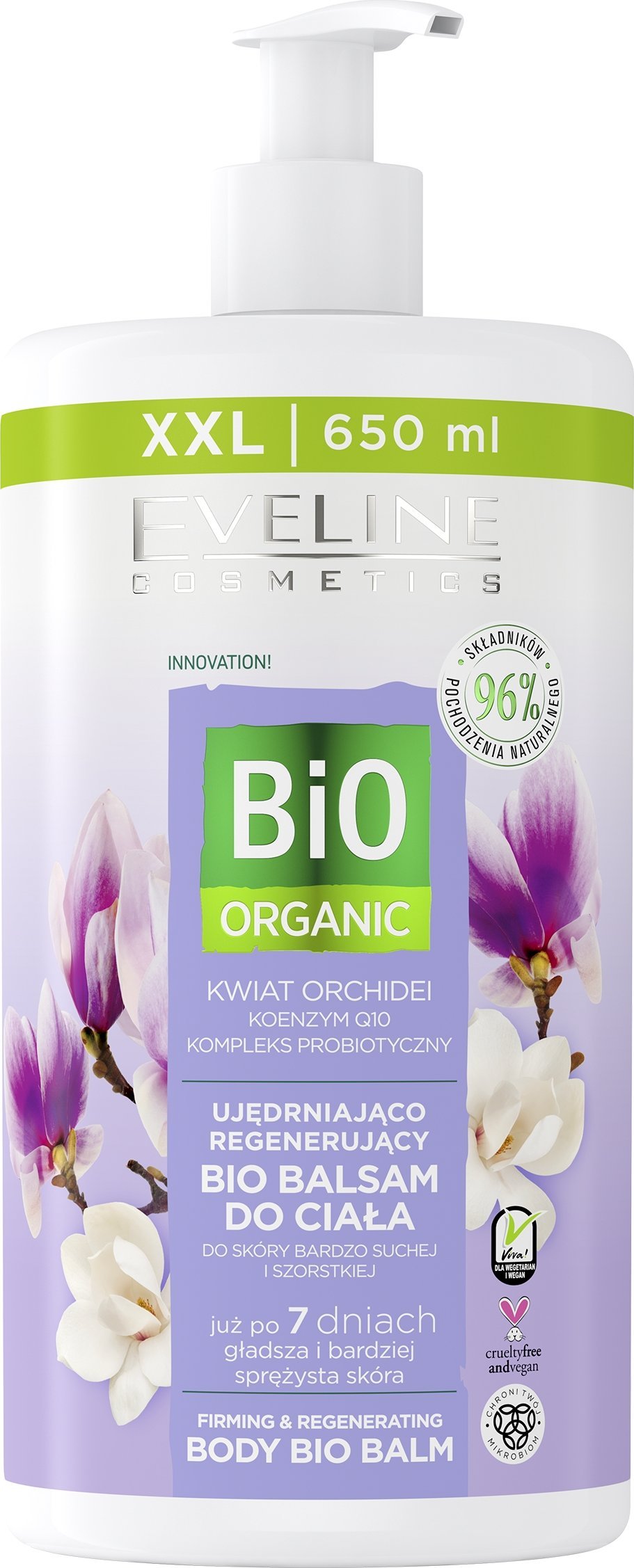 EVELINE_Bio Organic ujędrniająco-regenujący bio balsam do ciała Orchidea 650ml