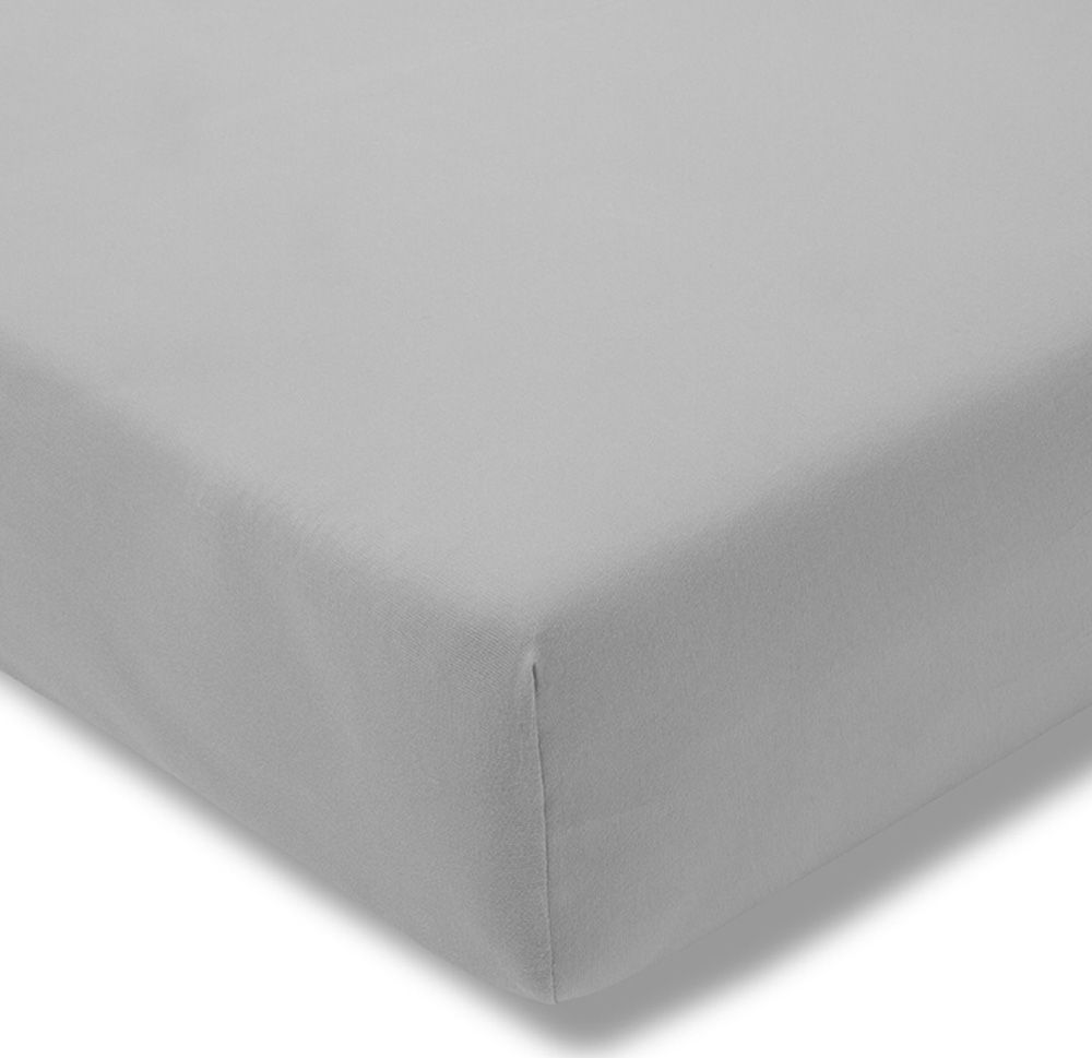 Estella Prześcieradło z gumką welur 200x200 cm PLATIN