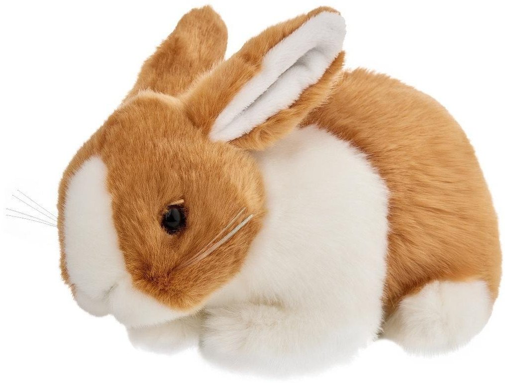 Króliczek brązowo-biały 18cm