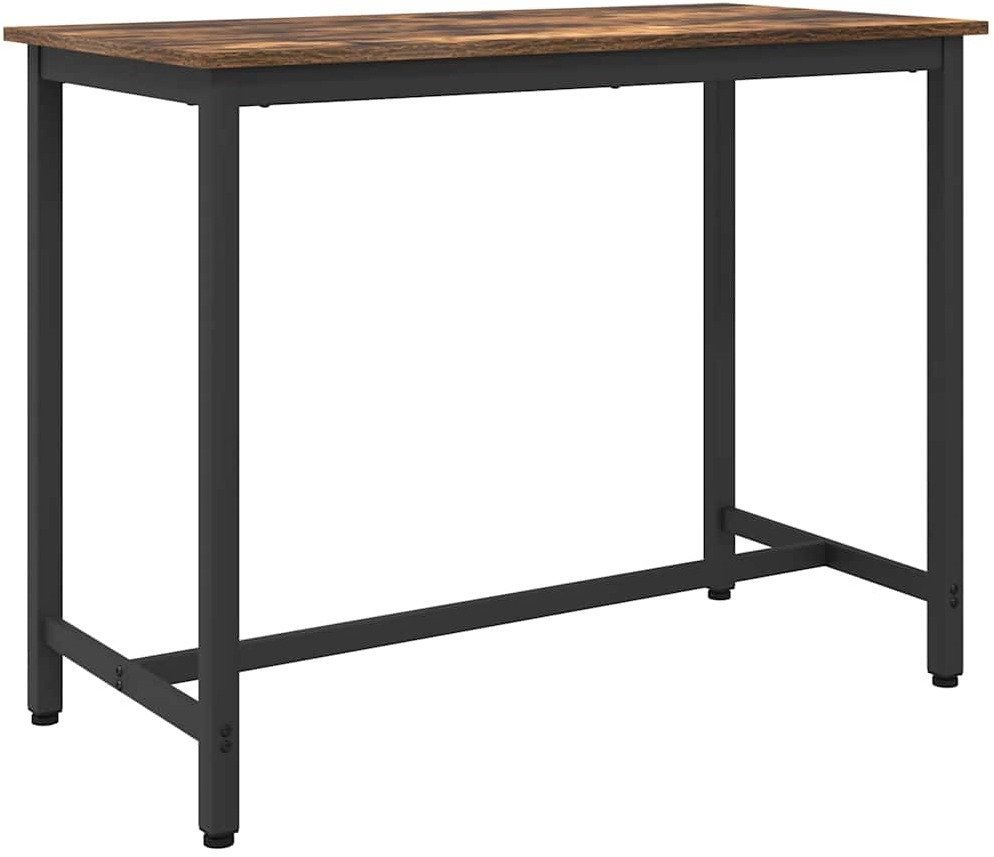 vidaXL stół Dąb wędzony 100 x 50 x 76,5 cm Drewno inżynieryjne i stal