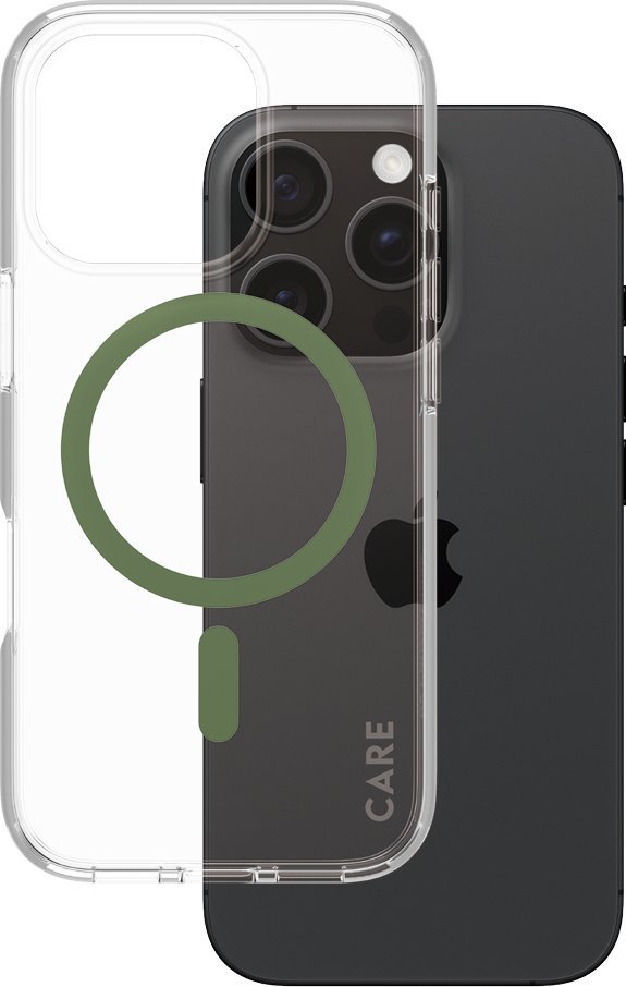 PanzerGlass CARE Case Flagship Green MagSAFE iPhone '24 6.3" Pro