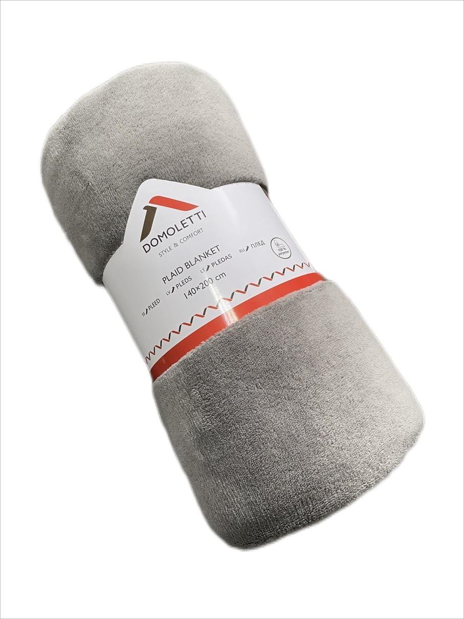 PLAID BLANKET 140X200 CM COLAR GREY
