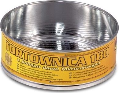 SNB Tortownica Okrągłym z Jednym Dnem Fakturowana 18cm uniwersalny