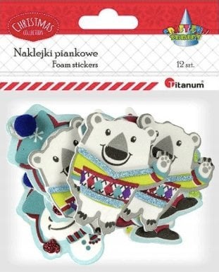 Titanum Naklejki piankowe 3D Boże Narodzenie 12szt