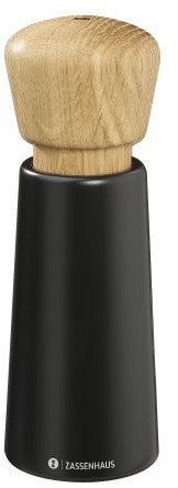 Młynek do przypraw Zassenhaus Młynek do pieprzu Norderney, dąb, śred. 6 x 18 cm, czarny/naturalny