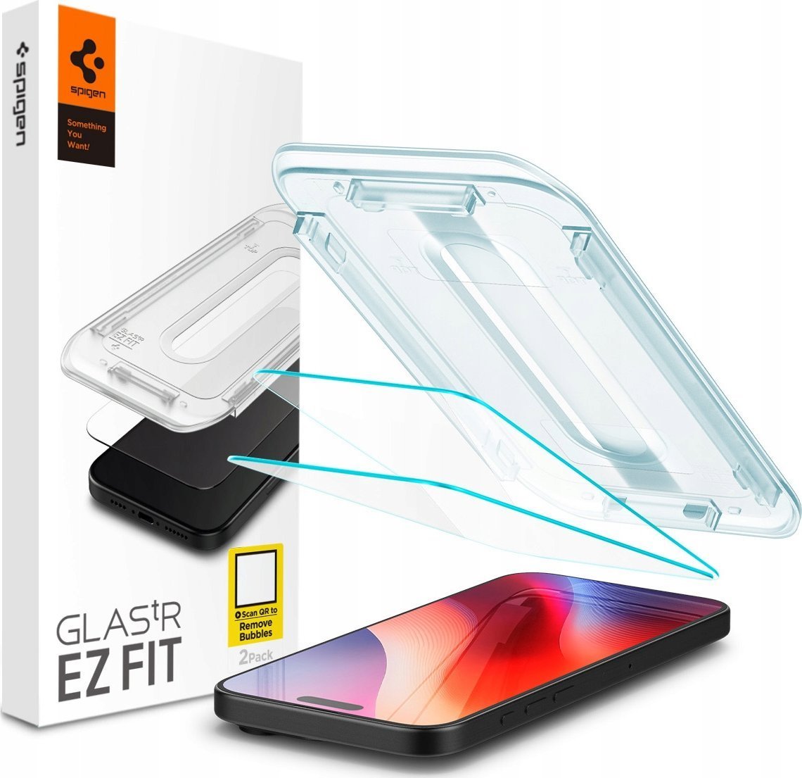 Spigen Spigen Glas.TR iPhone 16 Pro "EZ FIT" 2 szt. clear szkło hartowane AGL07928