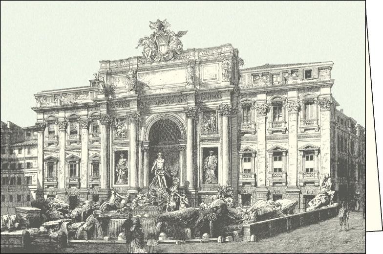Rossi Karnet z kopertą ITW 002 Roma Fontana di Trevi