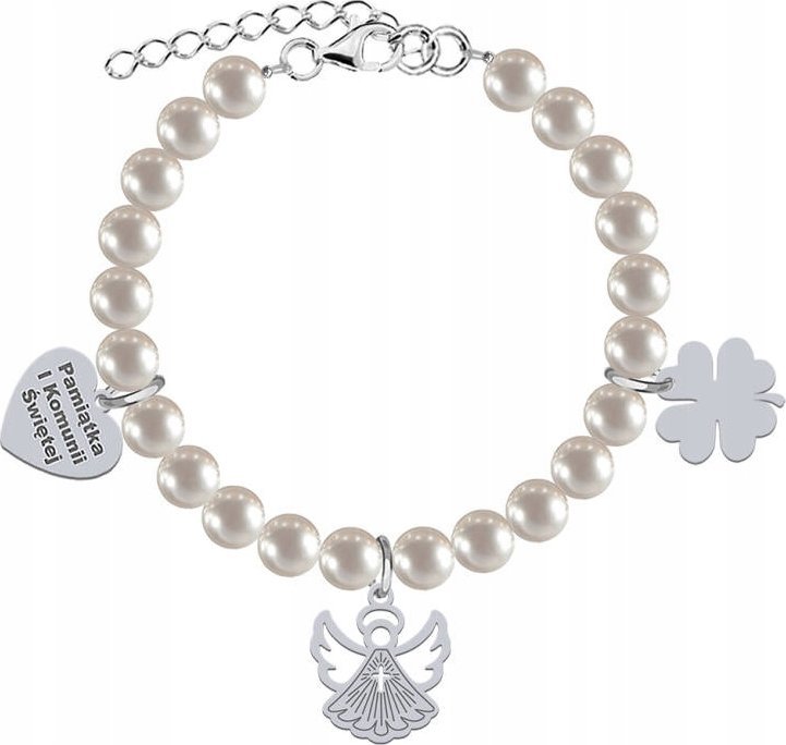 Radziszewska Jewellery Srebrna Bransoletka z Aniołkiem GRAWER GRATIS