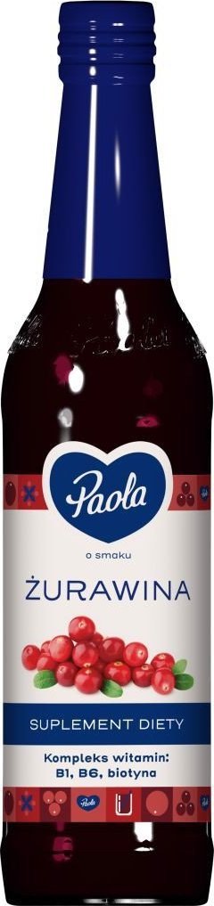 Paola Paola Syrop o smaku żurawinowym 430 ml