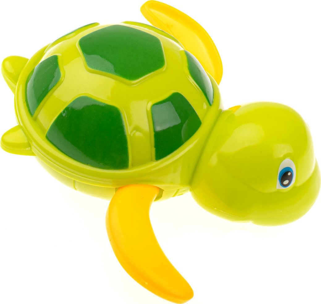 KIK Zabawka do kąpieli żółw wodny nakręcany zielono-żółty