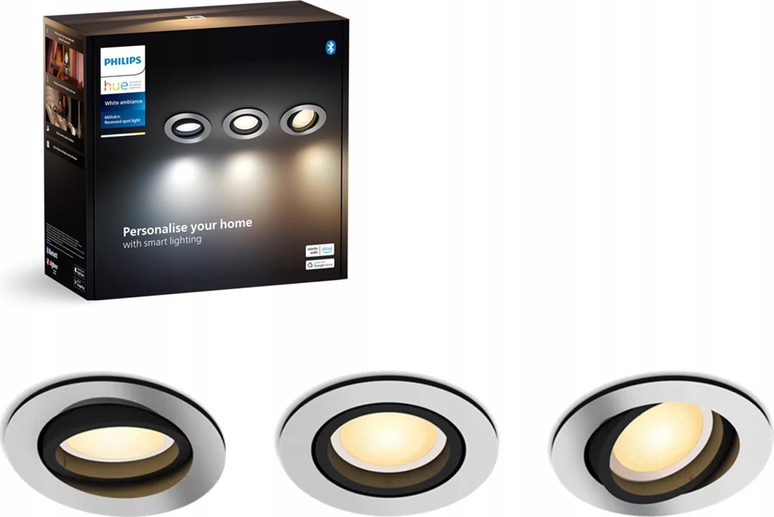 Philips Philips Hue 929003810901 inteligentne oświetlenie Inteligentne oświetlenie punktowe Bluetooth 4,2 W