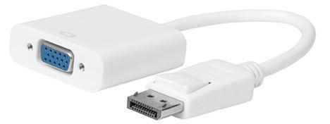 Adapter AV MicroConnect DisplayPort - D-Sub (VGA) biały (DPVGA15CMW)