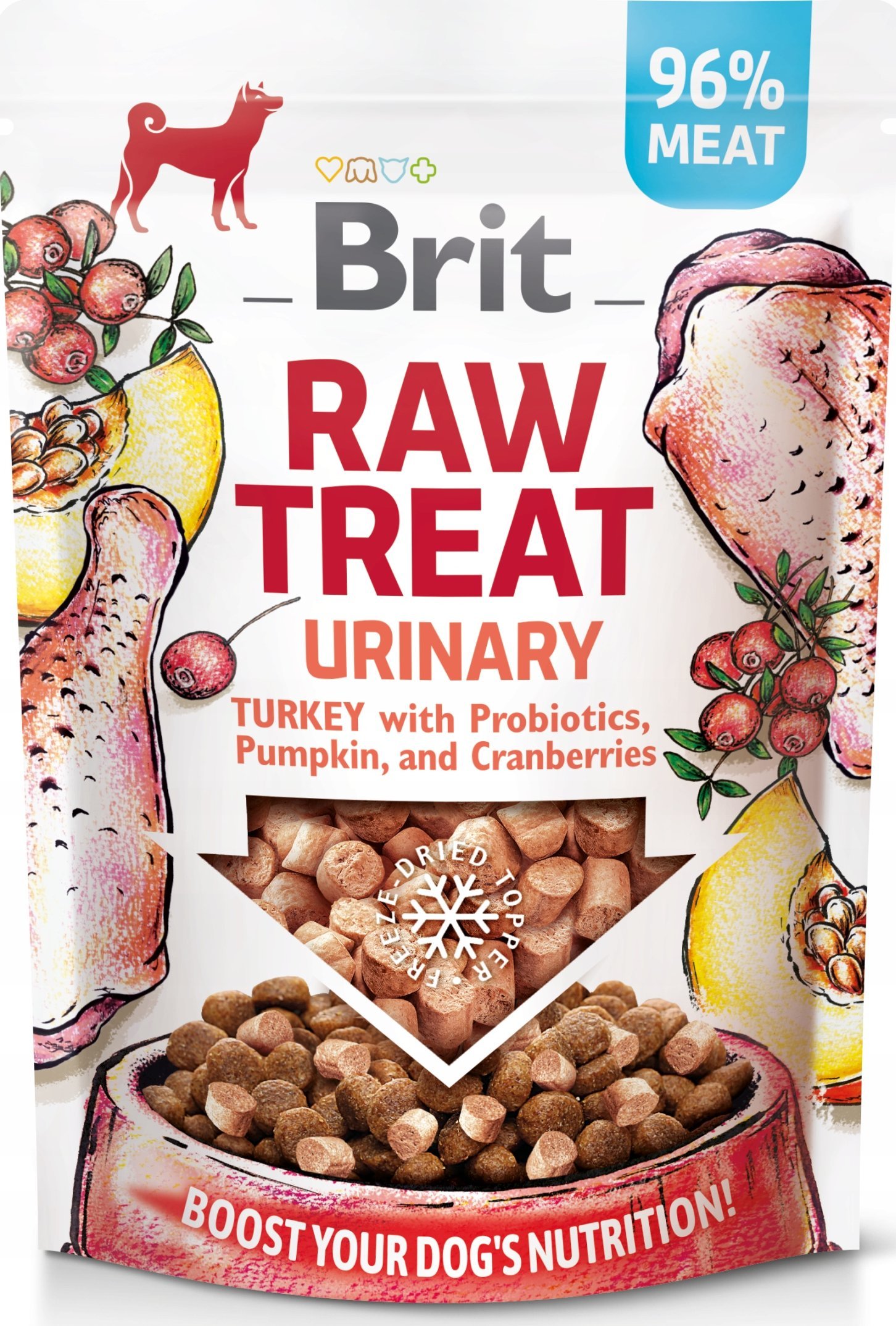 Brit Raw Treat Dog Urinary Turkey 40g