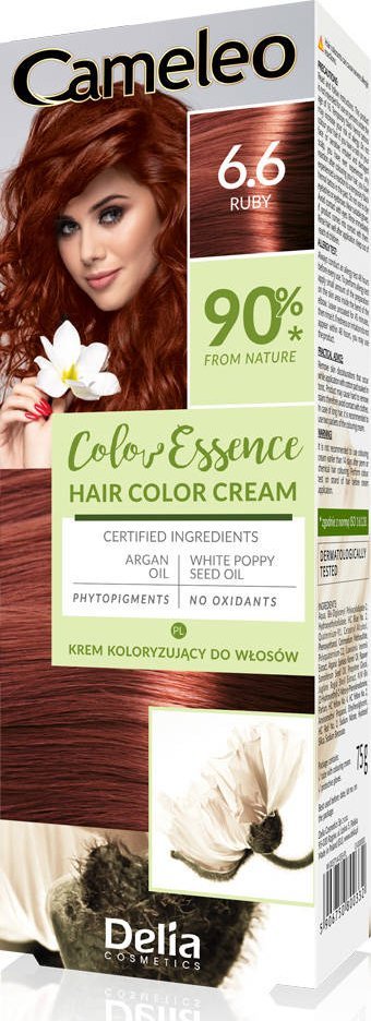 DELIA COSMETICS Cameleo Color Essence Krem koloryzujący nr 6.6 - ruby 1op.