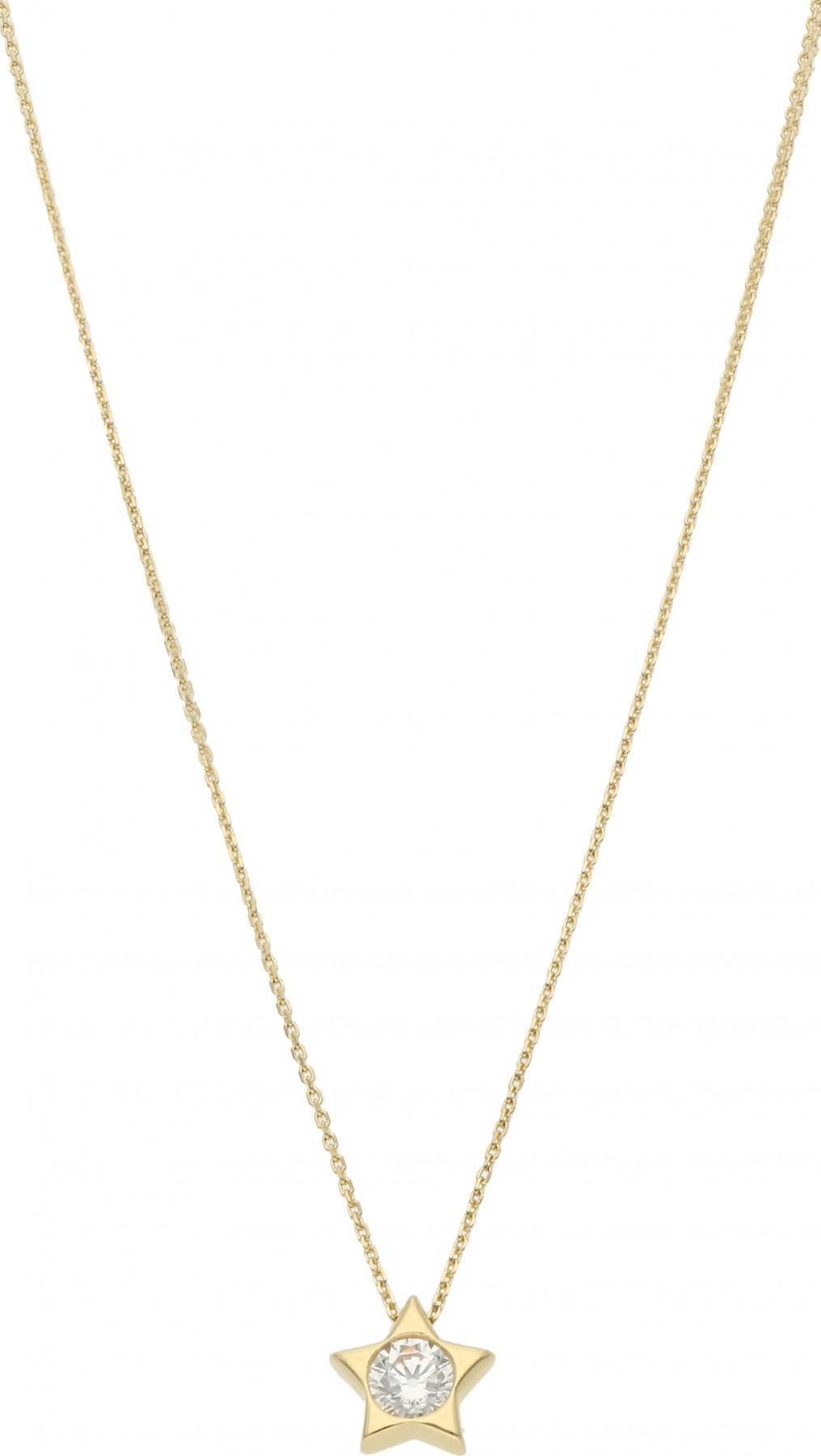 Rosanto Złoty naszyjnik z gwiazdą 45 cm 585 14k