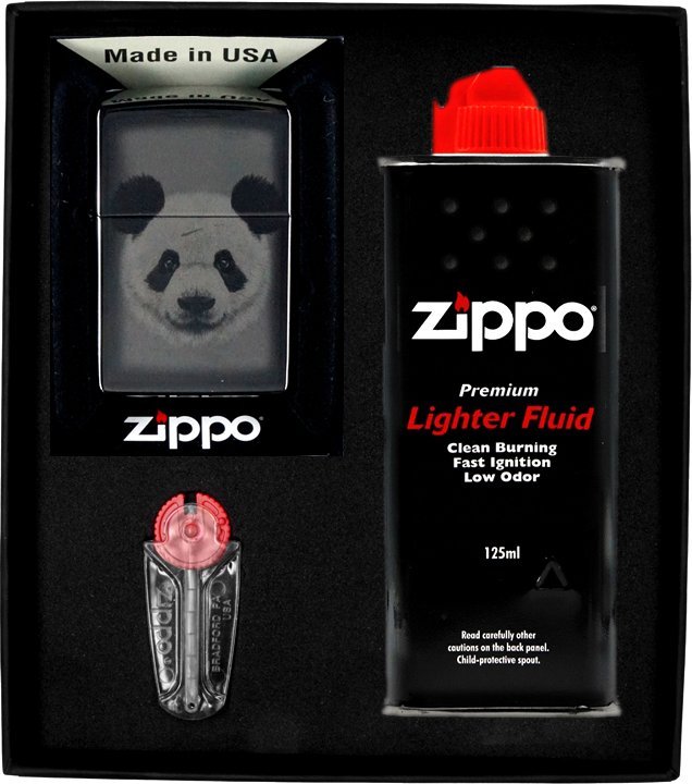 Zestaw ZIPPO Zapalniczka PANDA DESIGN Prezentowy No1