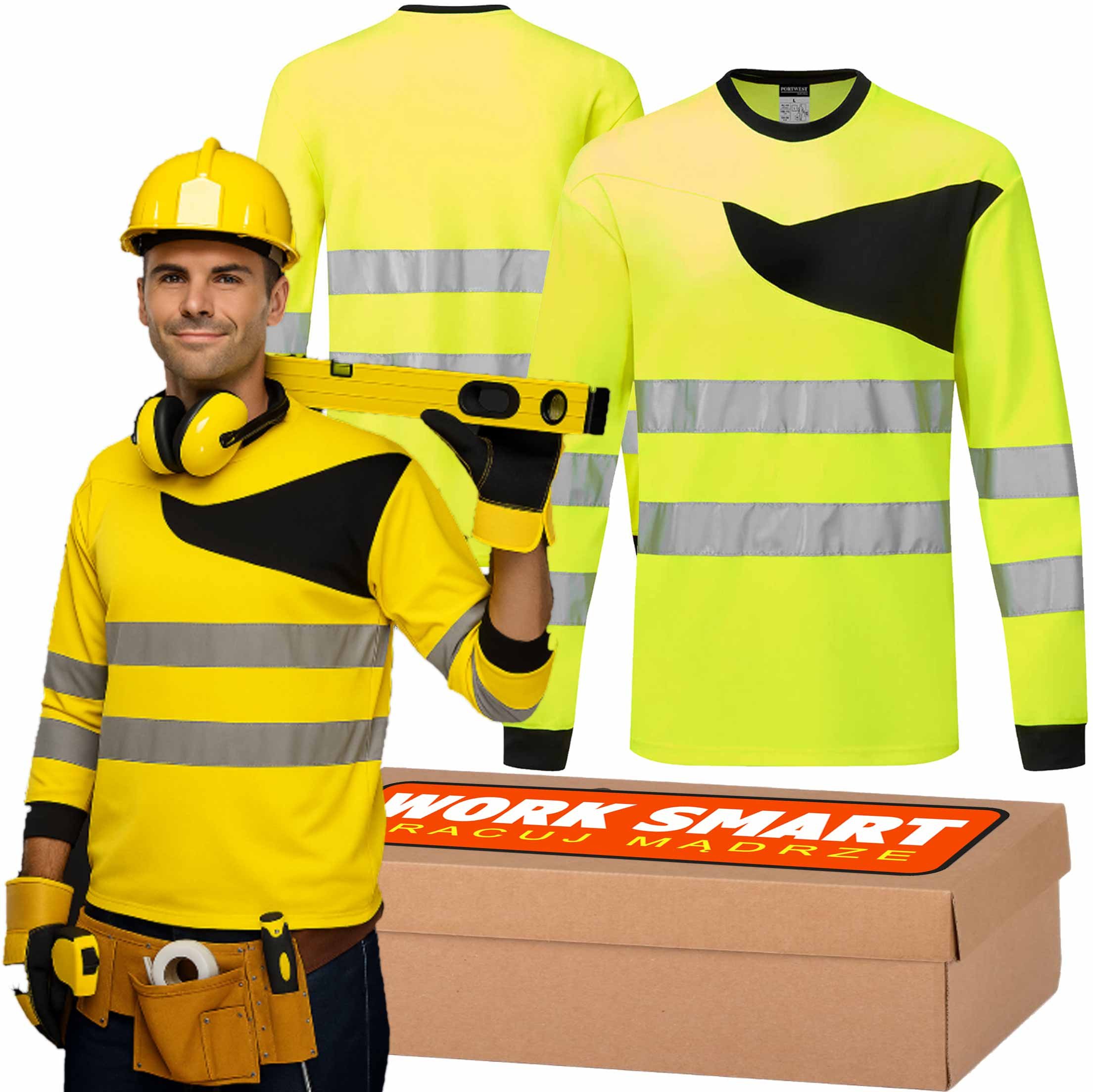 Koszulka Ostrzegawcza Na Długi Rękaw Portwest Pw221 Żółta -Xxxl- Kingsmill Portwest Pw221_Y_Xxxl 5036108413324