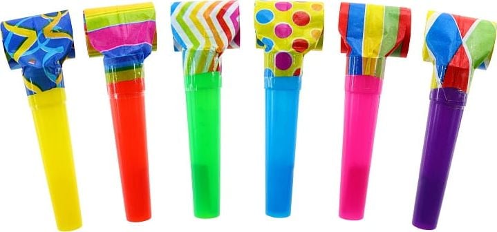 GoDan Zestaw 6 trąbek rozwijanych mix Godan