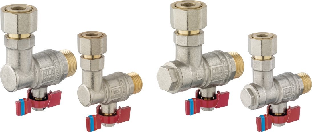 Ferro Zestaw zaworów kątowych pod kocioł 2-funkcyjny