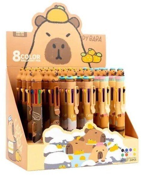 Długopis wielokolorowy Kapibara (24szt)