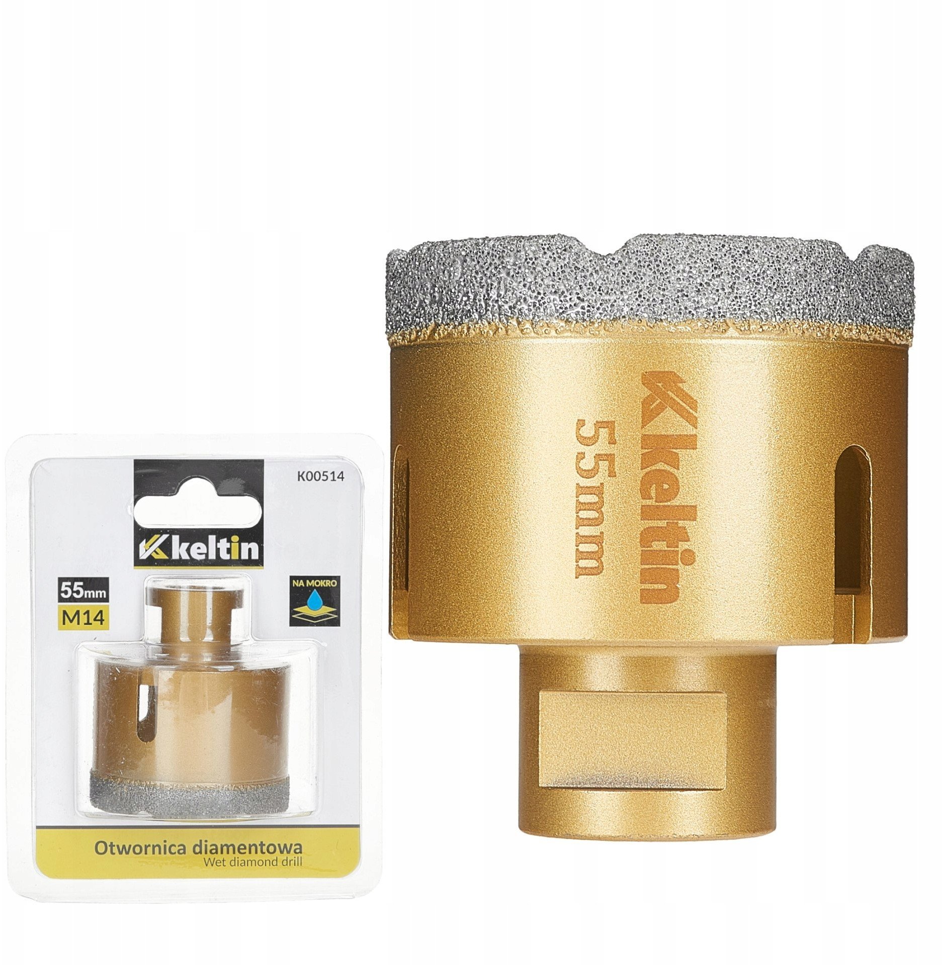 Otwornica diamentowa do gresu 55mm M14 (50)
