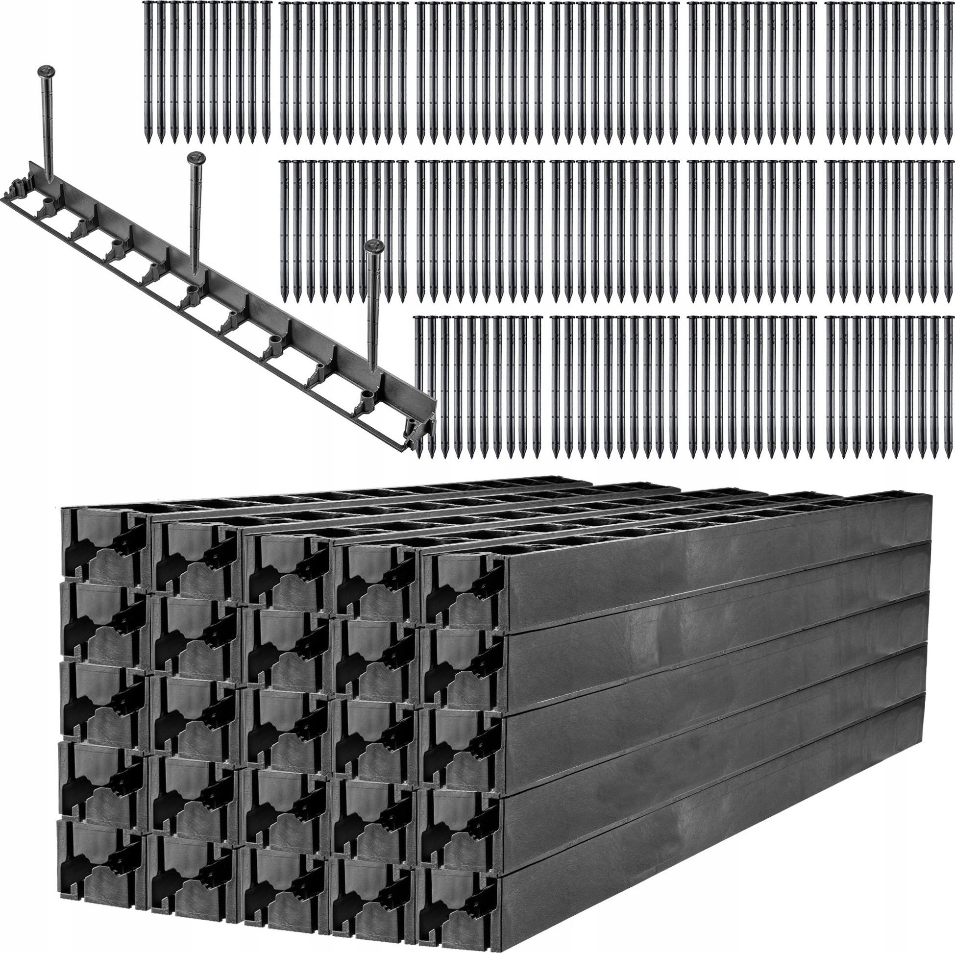 Kadax Obrzeże Trawnikowe Ogrodowe 5,8cm 50Mb + 150 Kotew
