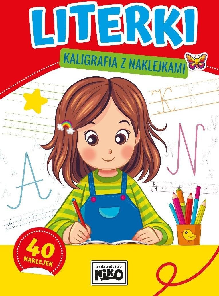 Literki - kaligrafia z naklejkami EDUKAMP