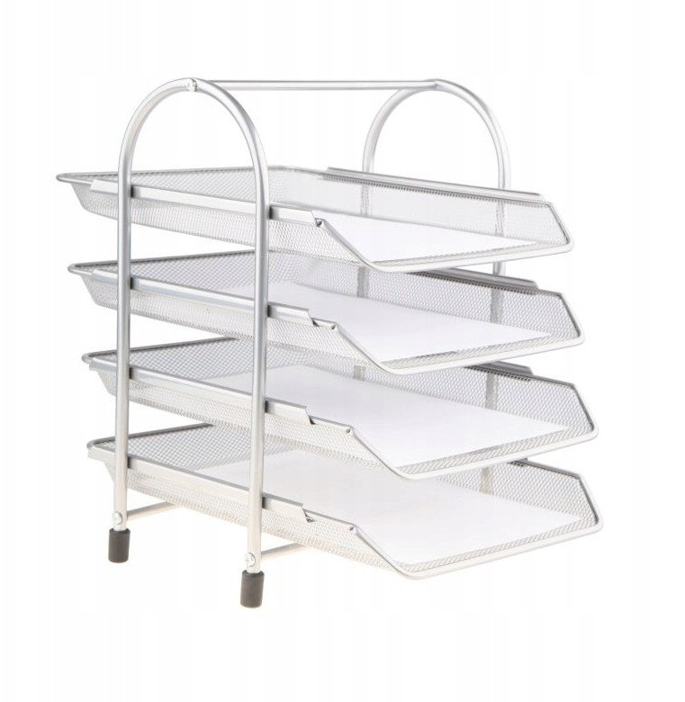 Półka na akta srebrna