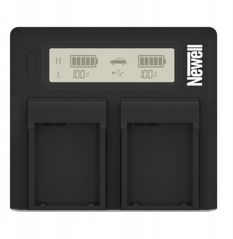 Ładowarka dwukanałowa Newell DC-LCD do akumulatorów BP-955/975 do Canon