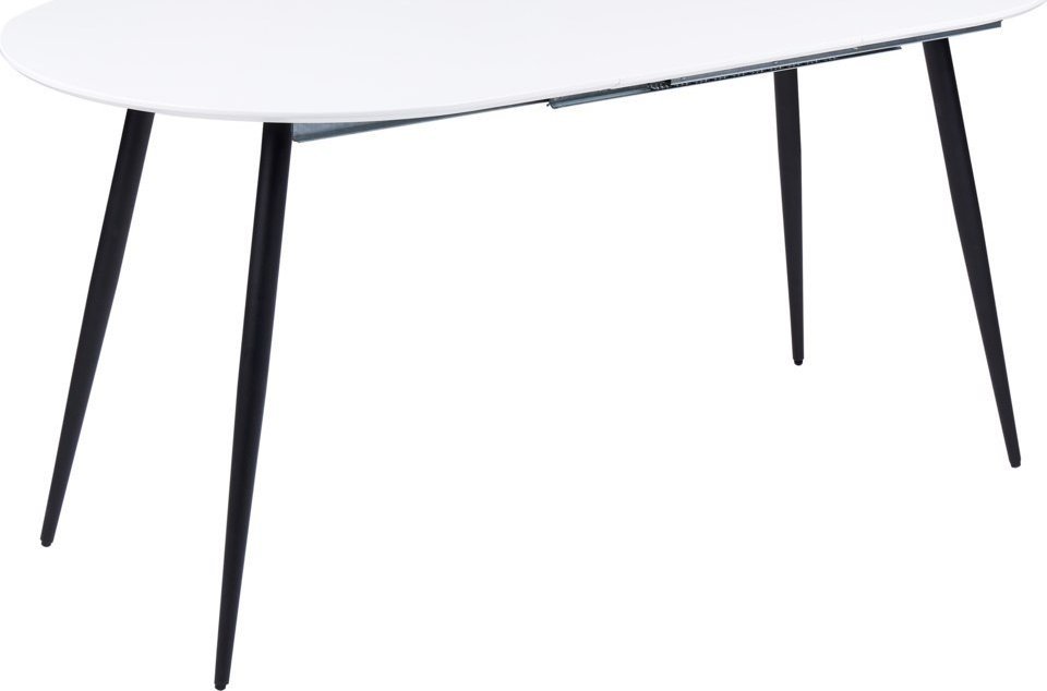 Beliani Stół do jadalni rozkładany 120/160 x 80 cm biały STAVERTON