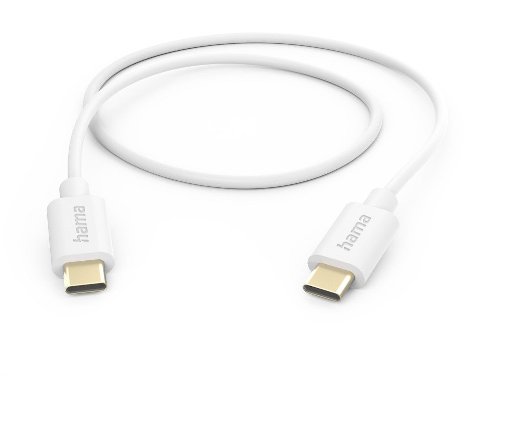 Kabel USB Hama USB-C - USB-C 1 m Biały (002015900000)