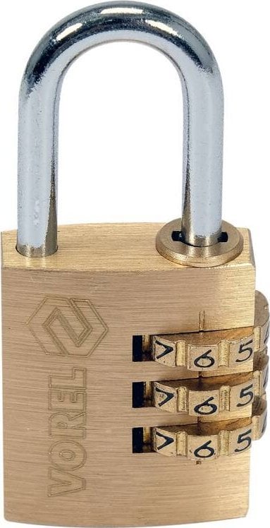 Toya VOREL KŁÓDKA MOSIĘŻNA SZYFROWA 25mm