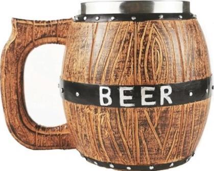 Pan i Pani Gadżet Kufel kubek drewniany beer prezent dla niego męski