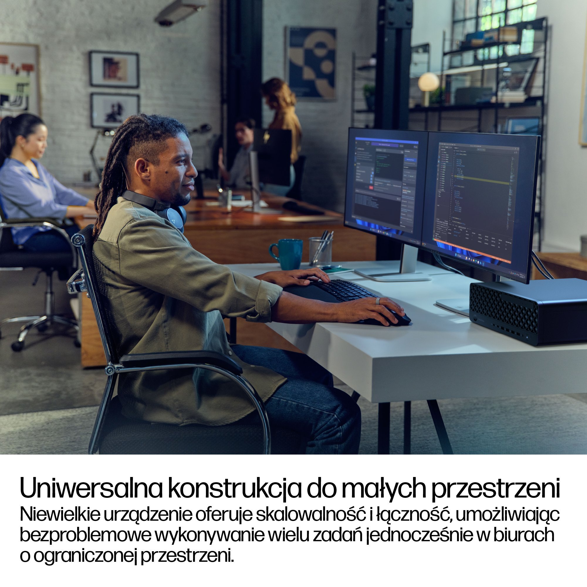 HP EliteDesk 8 SFF G1i Desktop AI PC Intel Core Ultra 7 265 16 GB DDR5-SDRAM 1 TB SSD Windows 11 Pro Czarny