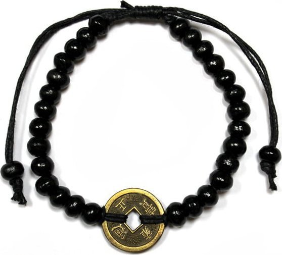 Lovrin Bransoletka szczęścia Feng Shui - Czarna