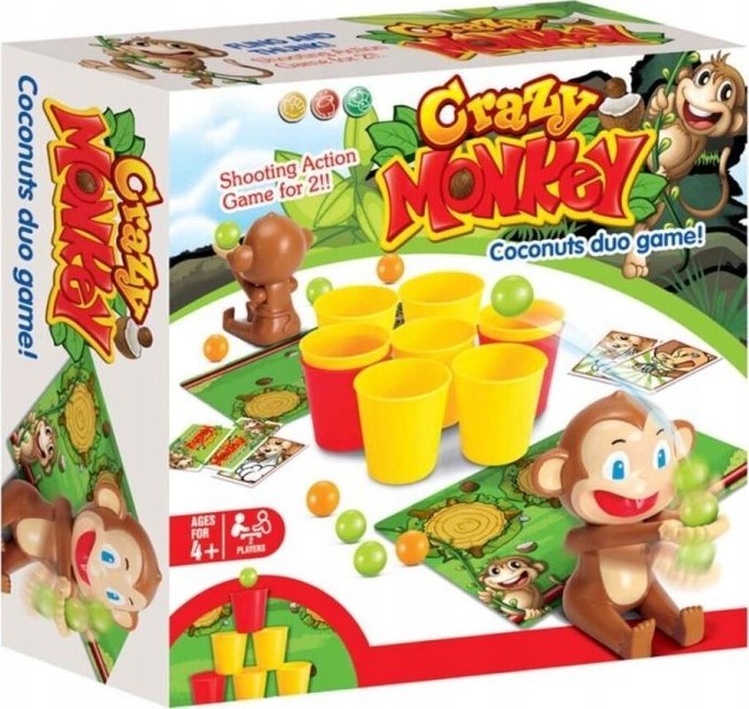 Gra zręcznościowa SZALONA MAŁPKA "Crazy Monkey" Traf do celu