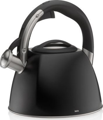 Kela Czajnik, stal nierdzewna 18/10, śred. 22 x 21,5 cm, 2,4 l, czarny matowy / Kela