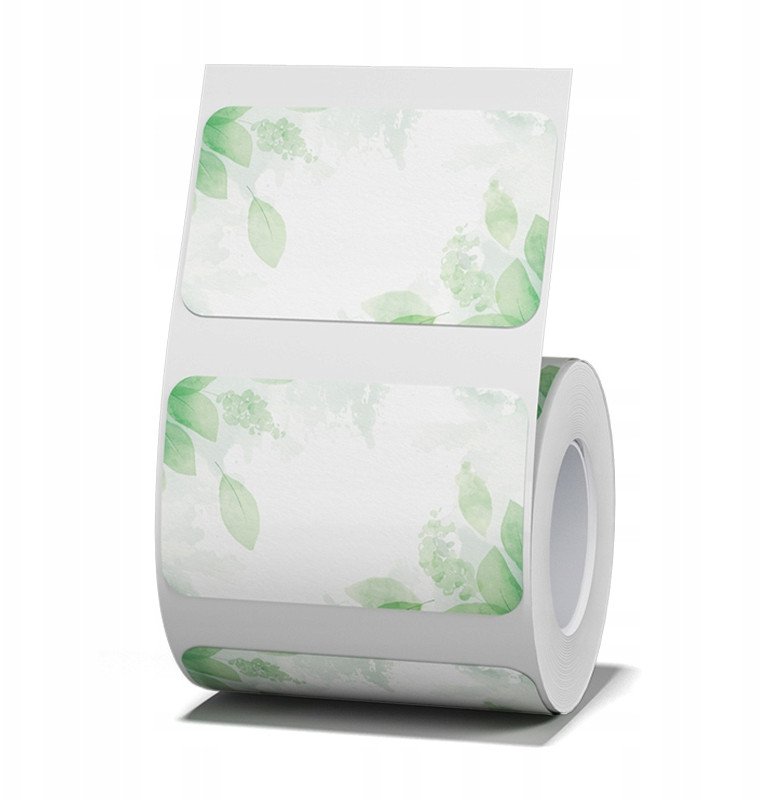 .NIIMBOT Etykiety Naklejki 50*30mm LIŚCIE 230szt do B21/B3S/B1 Oryginalne