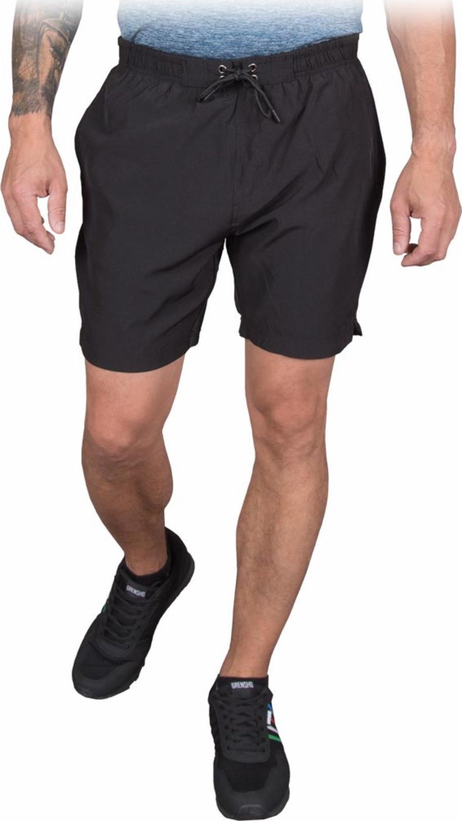 R.E.I.S. SKV-LAX - Spodnie ochronne z krótkimi nogawkami 4-kierunkowy stretch 91% poliester, 9% elastan 125 g/m2 - czarny L