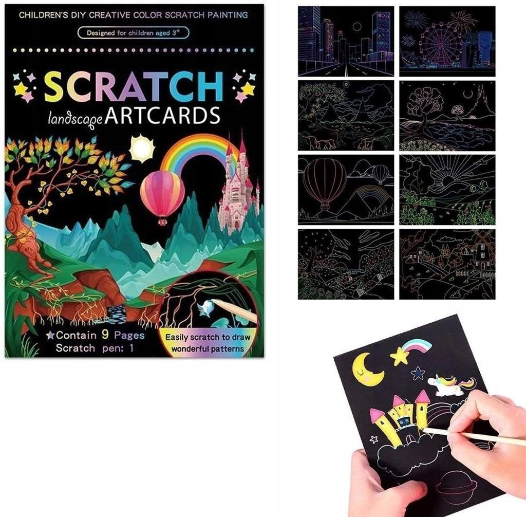 Zdrapywanka kolorowa Bajkowa